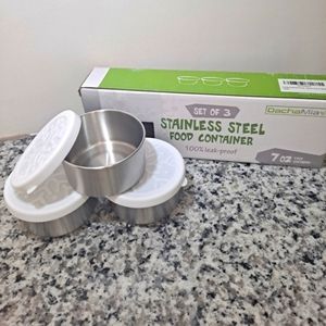 Stainless Steel Food Container Dacha Mia Set of 3 ❄️❄️❄️